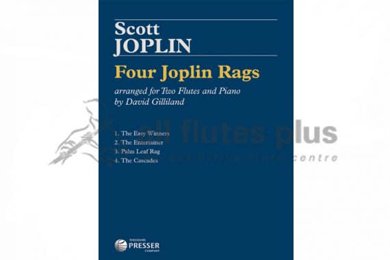 Joplin-Four Joplin Rags-Two Flutes and Piano-Theodore Presser
