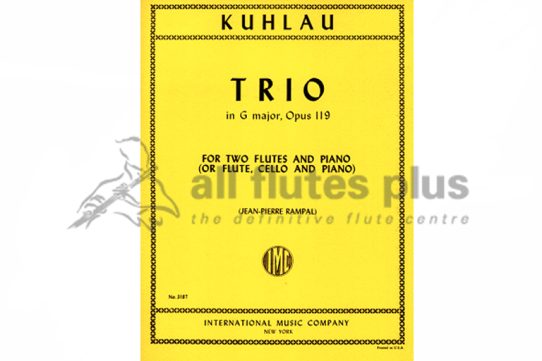 Kuhlau Trio in G Major Op 119 for Two Flutes & Piano