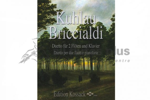 Kuhlau and Briccialdi-Duet-Two Flutes and Piano-Edition Kossack