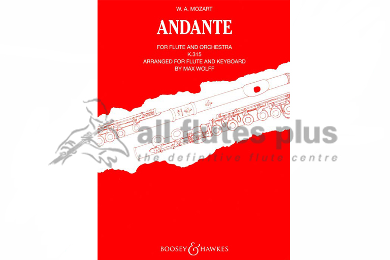 Mozart Andante in C Major K315-Flute and Piano-Boosey and Hawkes