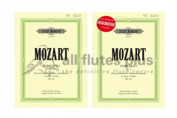 Mozart Concerto No 1 in G Major KV313-Flute and Piano-Edition Peters