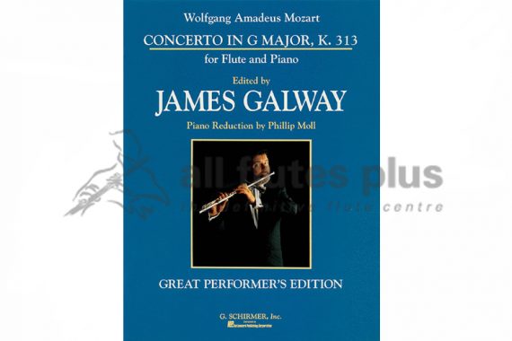 Mozart Concerto in G Major-KV313-Flute and Piano Reduction-Edition Galway-Schirmer