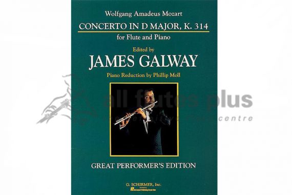 Mozart Flute Concerto No 1 in D Major K314-Arr Galway-Flute and Piano-Edition Galway-Schirmer