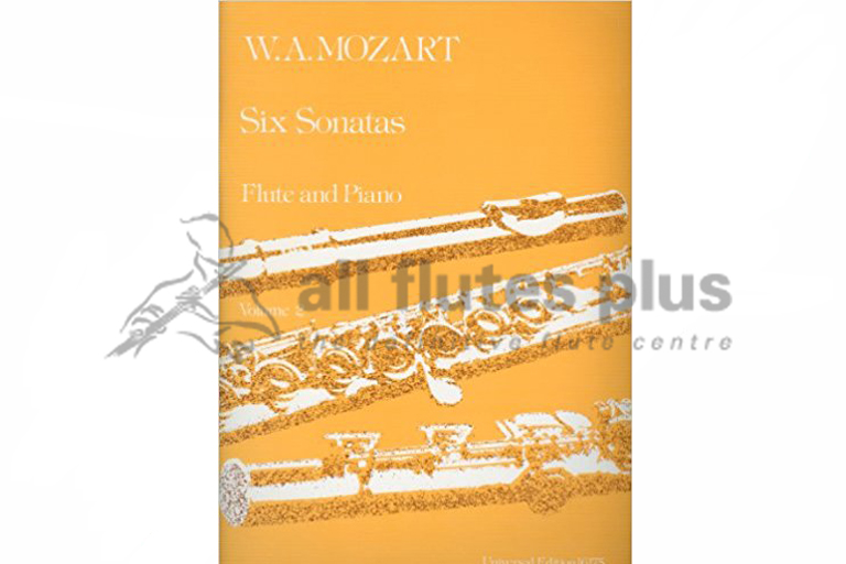 Mozart Six Sonatas Volume 2 for Flute and Piano