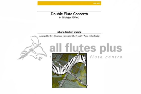 Quantz Double Flute Concerto in G Major-Two Flutes and Piano