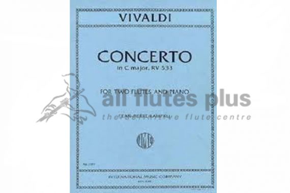 Vivaldi Concerto in C Major RV533-Two Flutes and Piano-Edition Rampal-IMC