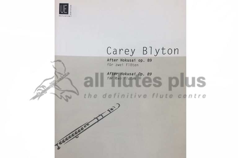 After Hokusai Op 89 for Two Flutes by Carey Blyton