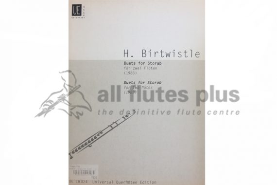 Birtwistle Duets for Storab-Two Flutes-Universal