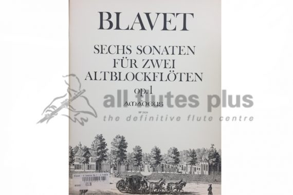 Blavet Six Sonatas Op 1-Two Flutes-Amadeus