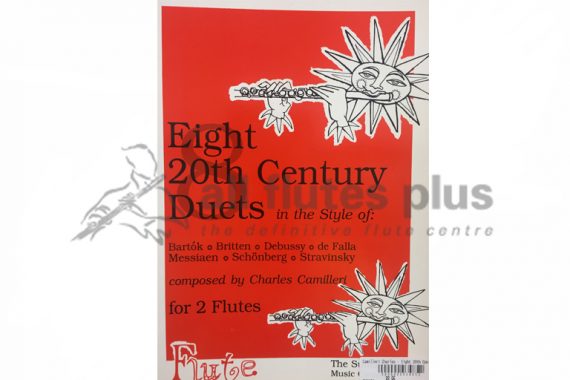 Camilleri Eight 20th Century Duets-Two Flutes-Sunshine Music Company