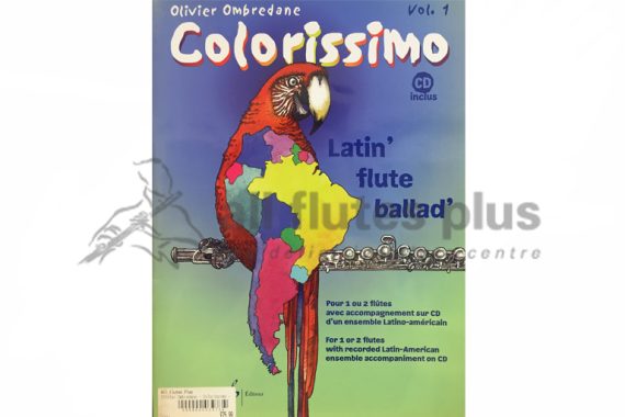 Colorissimo Latin Flute Ballad for 1 or 2 Flutes with CD