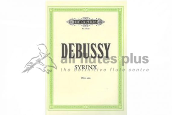 Debussy Syrinx-Solo Flute-Peters Edition