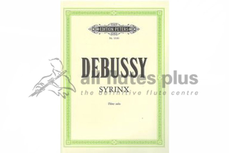 Debussy Syrinx for Solo Flute-Peters Edition