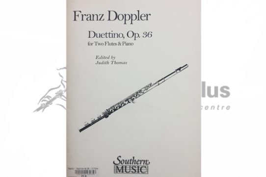 Doppler Duettino Opus 36-Two Flutes and Piano-Southern Music