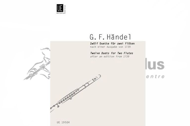 Handel Twelve Duets for Two Flutes-Universal