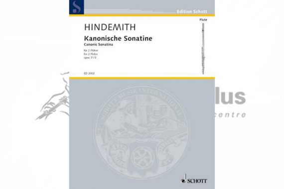 Hindemith Canonic Sonatina-Two Flutes-Schott