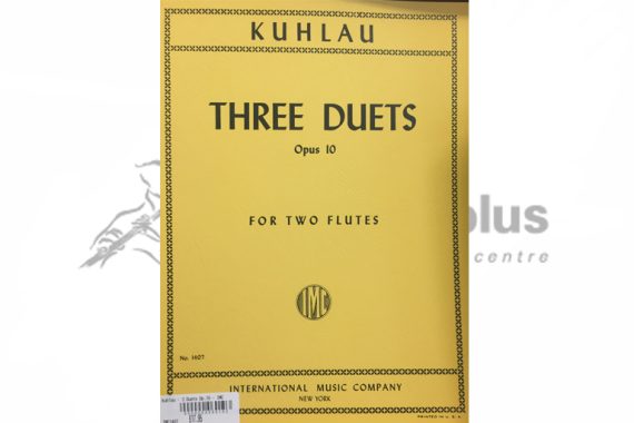 Kuhlau Three Duets Opus 10 for Two Flutes