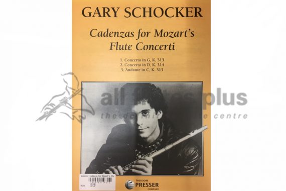 Mozart Cadenzas for Mozart's Flute Concerti KV313, 314 and 315-Arranged by Gary Schocker-Theodore Presser