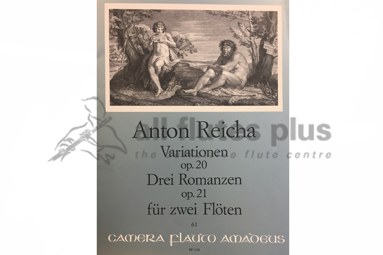 Reicha Variation Op 20/Three Romances Op 21 for Two Flutes