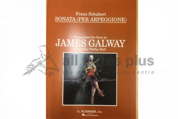 Schubert Sonata Per Arpeggione-Flute and Piano-Galway Edition-Schirmer