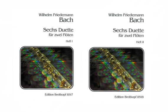WF Bach 6 Duets for Two Flutes-Breitkopf