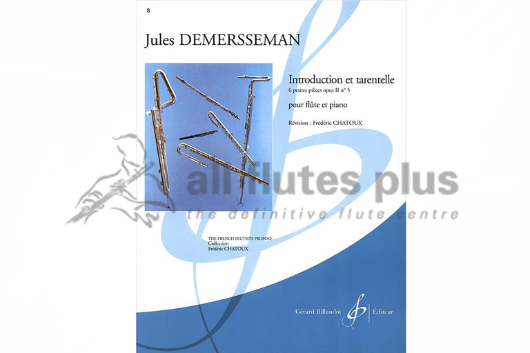 Demersseman Introduction and Tarentelle-Flute and Piano
