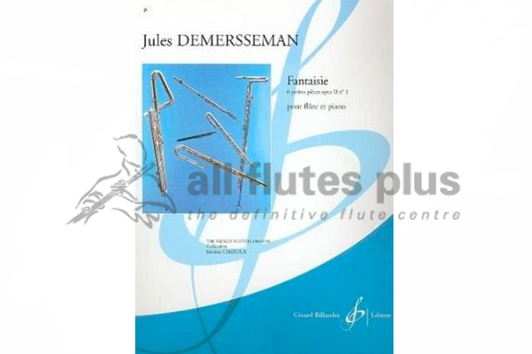 Demersseman Petite Fantaisie Poetique Op 2 No 6-Flute and Piano