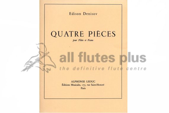 Denisov Quatre Pieces for Flute and Piano