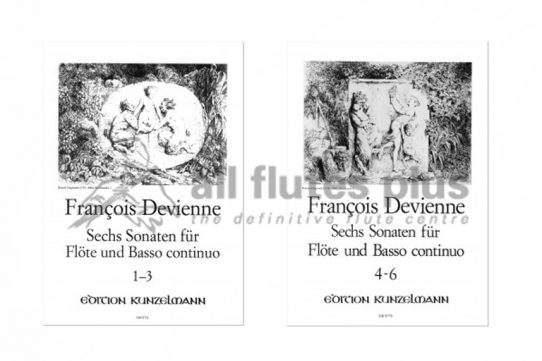 Devienne 6 Sonatas for Flute and Basso Continuo-Kunzelmann