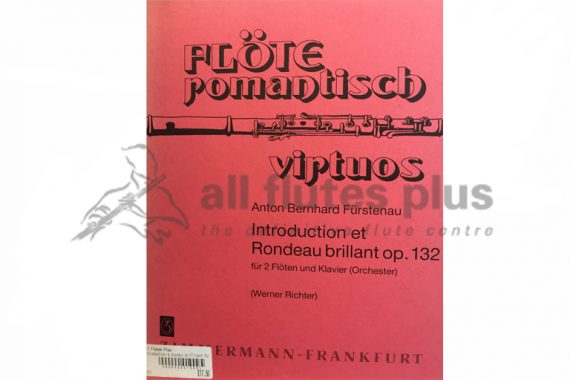 Furstenau Introduction and Rondeau Brillant Op 132-Two Flutes and Piano-Zimmermann