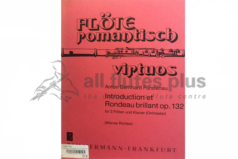 Furstenau Introduction and Rondeau Brillant Op 132 for Two Flutes & Piano