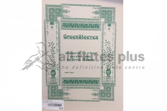 Greensleeves for 1 or 2 Flutes and Piano or Harp