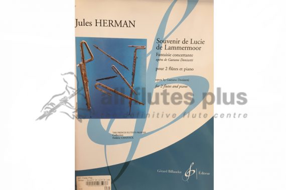 Herman Souvenir de Lucie de Lammermoor-2 Flutes and Piano-Billaudot