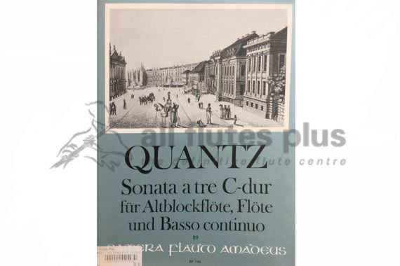 Quantz Sonata A Tre in C Major-Two Flutes and Basso Continuo-Amadeus