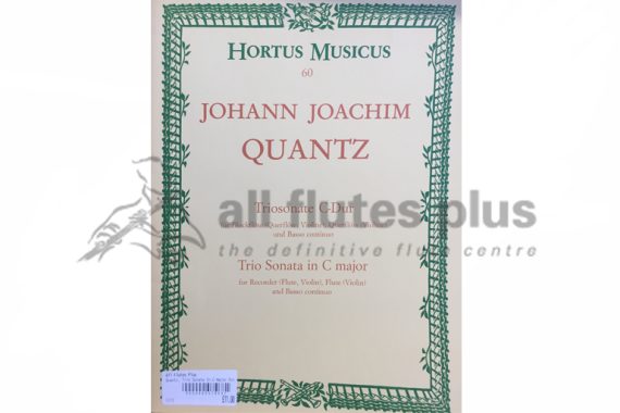 Quantz Trio Sonata in C Major-Two Flutes and Basso Continuo