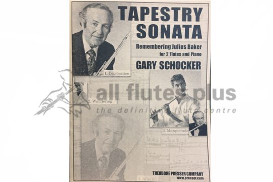 Schocker Tapestry Sonata-Two Flutes and Piano
