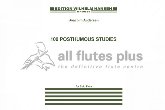 Andersen 100 Posthumous Studies for Solo Flute-Wilhelm Hansen