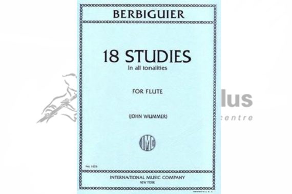 Berbiguier 18 Studies in All Tonalities for Flute