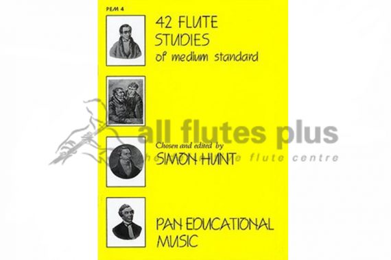 42 Flute Studies of medium standard-Ed by Simon Hunt-Pan Educational Music