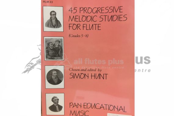 45 Progressive Melodic Studies for Flute