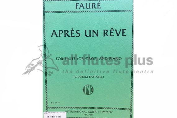 Faure Apres un Reve for Flute and Piano
