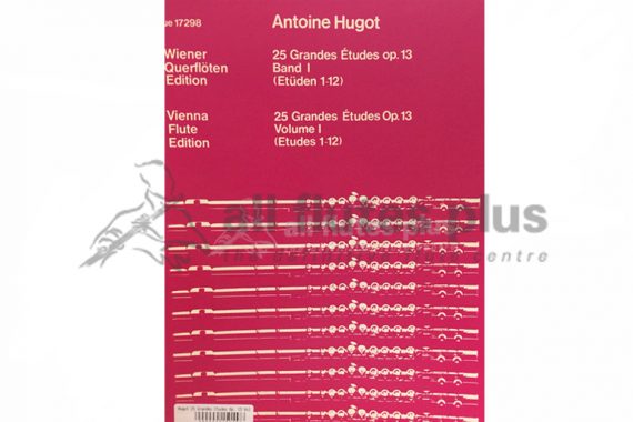 Hugot 25 Grandes Etudes Op 13 Volume 1-Flute-Universal Edition