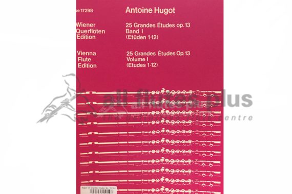 Hugot 25 Grandes Etudes Op 13 Volume 1 for Flute