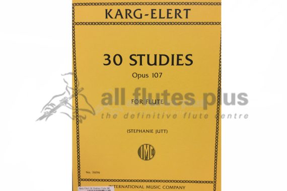 Karg-Elert 30 Studies Opus 107 for Flute