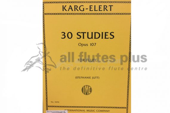Karg-Elert 30 Studies Opus 107 for Flute-IMC