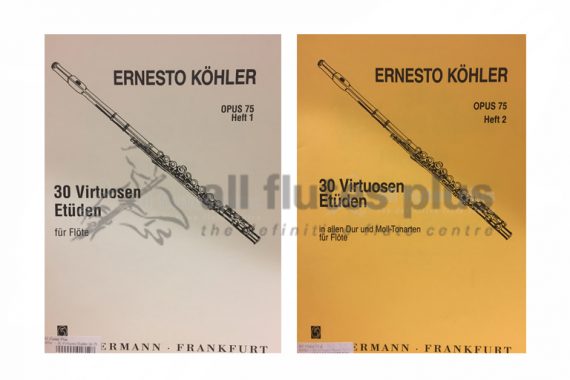 Kohler 30 Virtuoso Studies for Flute Opus 75-Zimmermann