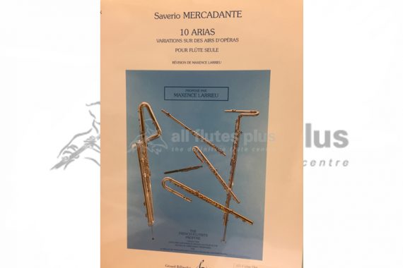 Mercadante 10 Arias for Solo Flute-Billaudot