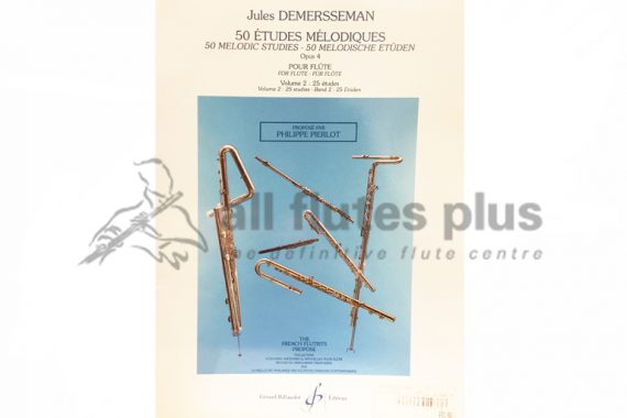 Moyse 50 Etudes Melodiques Opus 4 Volume 2 for Flute-Billaudot