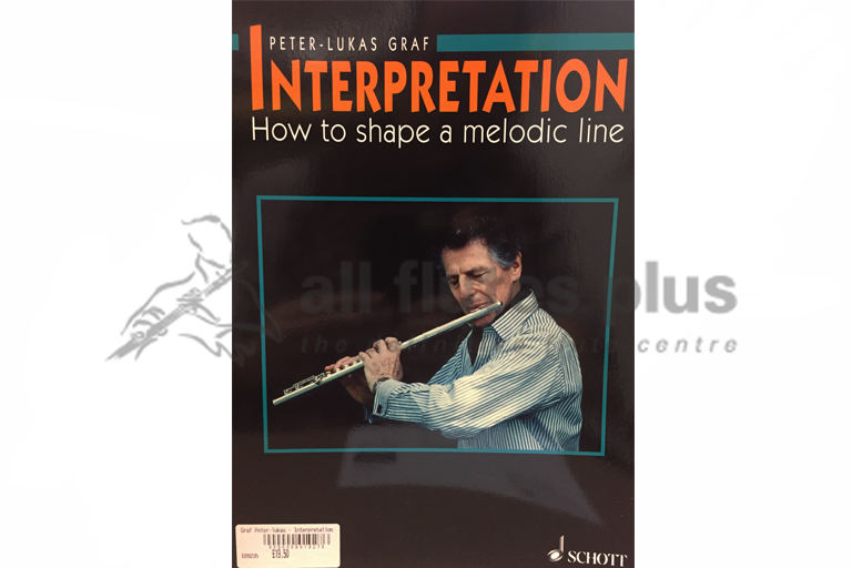 Peter Lukas Graf Interpretation How To Shape A Melodic Line