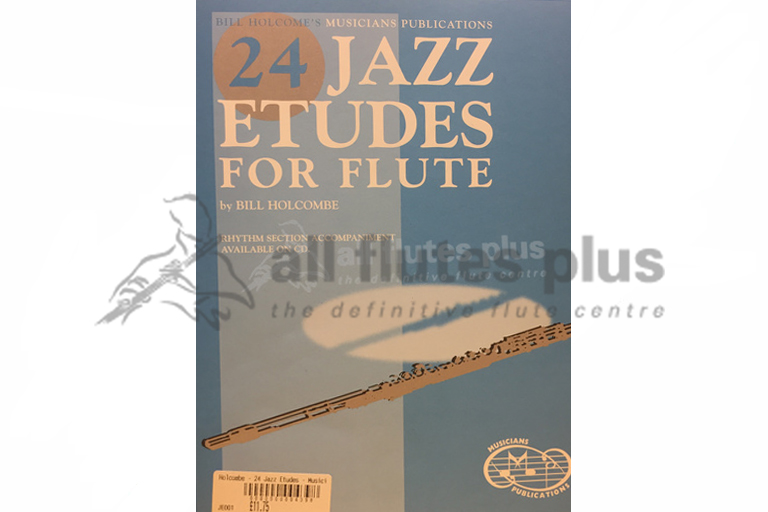 24 Jazz Etudes for Flute by Holcombe